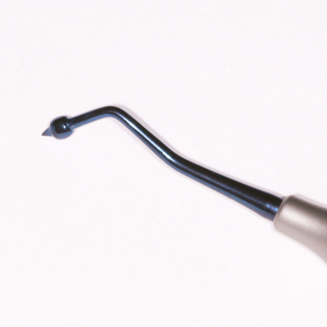 Instrument à sculpter les composites boule pointue titane bleue