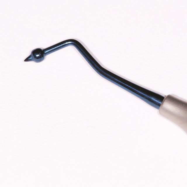 Instrument à sculpter les composites boule pointue titane bleue